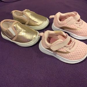 two pairs wonder nation size 3 infant shoes